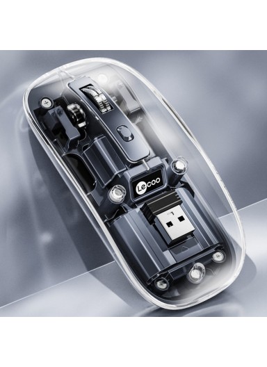 Buy 2.4G Wireless Mouse Transparent Home Office Computer Laptop Mice ...